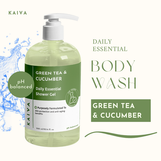Green Tea & Cucumber Shower Gel | Sulfate & Paraben Free