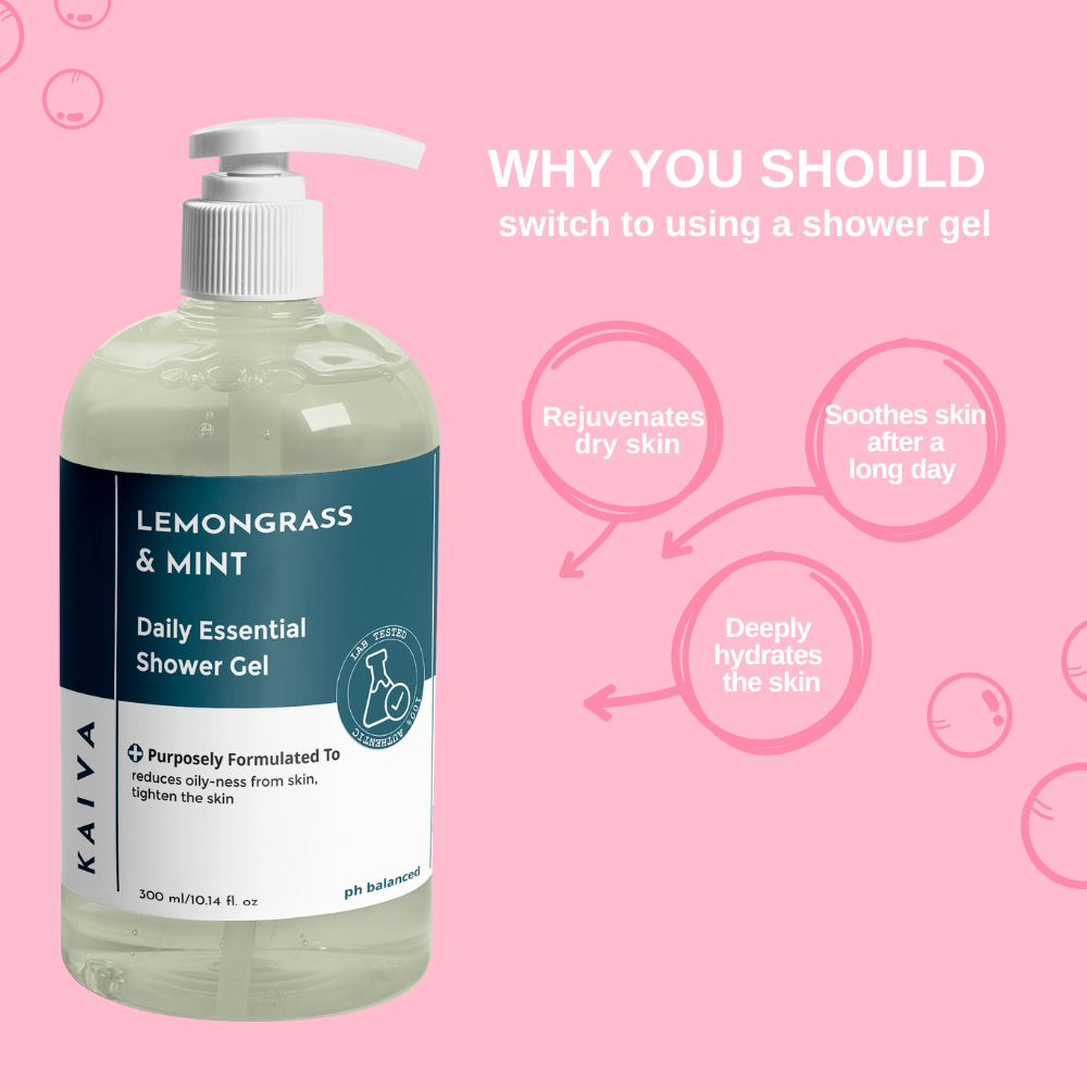 Lemongrass & Mint Shower Gel | Sulfate & Paraben Free