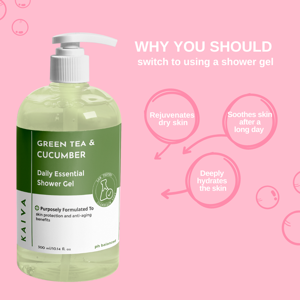 Green Tea & Cucumber Shower Gel | Sulfate & Paraben Free