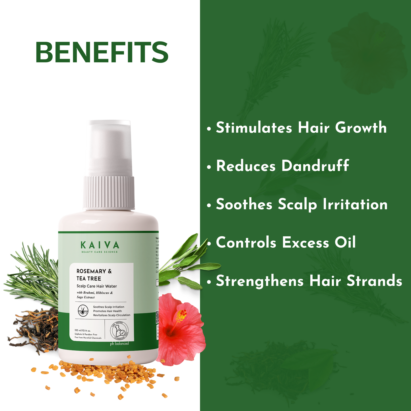 Rosemary and Tea Tree Scalp Care Hair Water