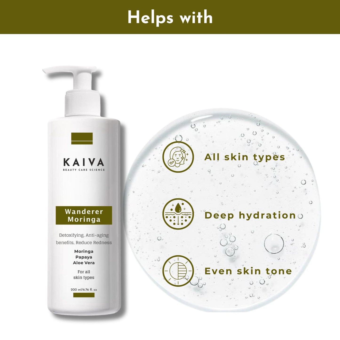 PureGlow Moringa Face Wash | Sulfate & Paraben Free | 200 ml