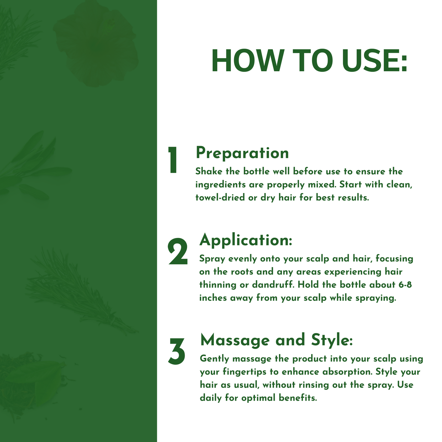 Rosemary and Tea Tree Scalp Care Hair Water