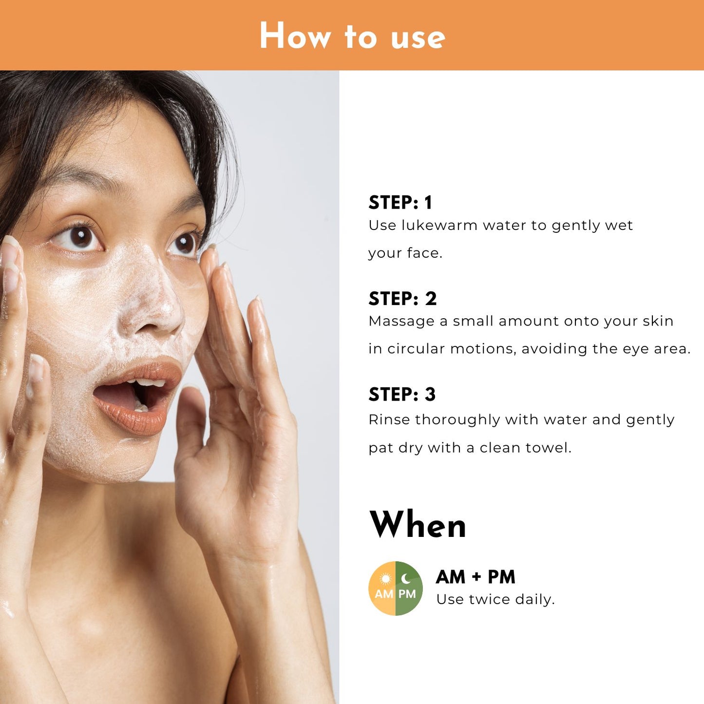 Satsuma Orange Face Wash – For Women & Men | Sulphates & Paraben Free | 200 ml