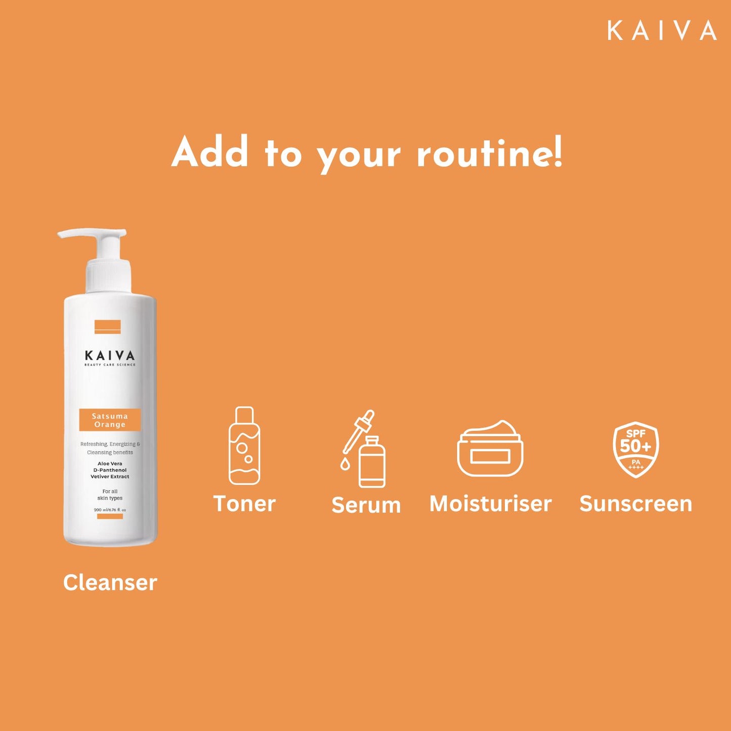 Satsuma Orange Face Wash – For Women & Men | Sulphates & Paraben Free | 200 ml