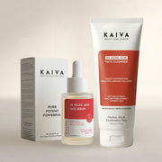 KAIVA 2% Kojic Acid Face Wash & 2% Kojic Acid Face Serum Combo