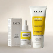 KAIVA 5% Lactic Acid Face Cleanser & 5% Lactic Acid Face Serum Combo