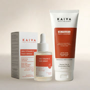 KAIVA 10% Vitamin C Face Wash & 20% Vitamin C Face Serum Combo
