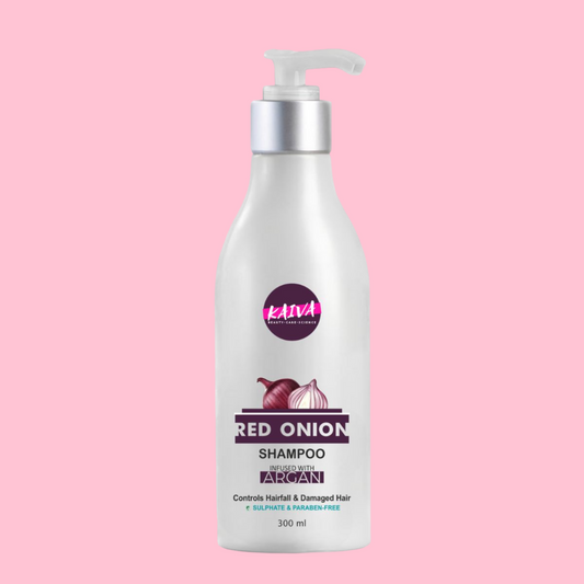 Red Onion & Argan Hair Shampoo for Hair Fall Control infused with Argan Oil – 300 ml