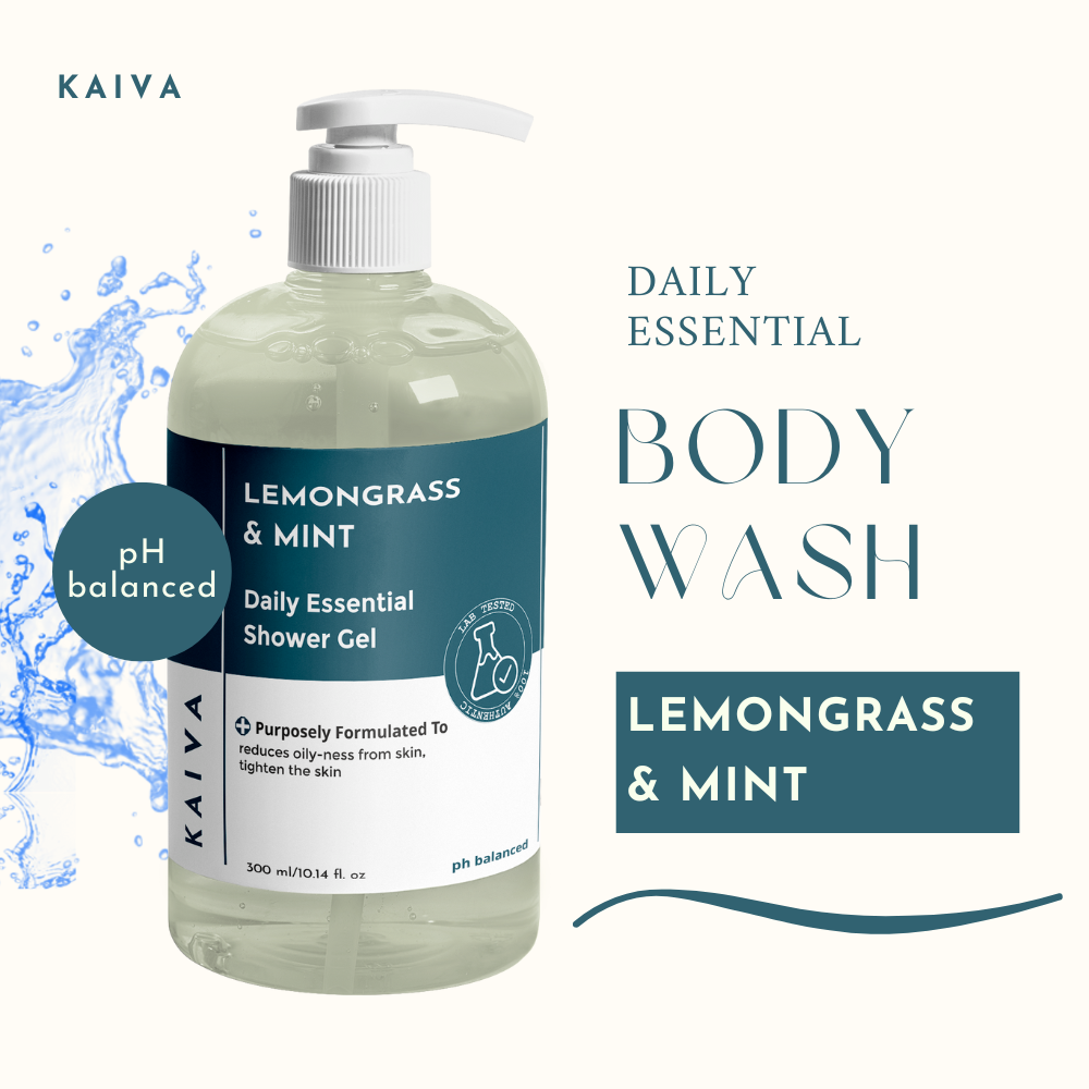 Lemongrass & Mint Shower Gel | For Women & Men | Sulphates & Paraben Free – 300 ml