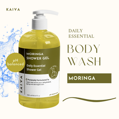 Wanderer Moringa Shower Gel | For Women & Men | Sulphates & Paraben Free – 300 ml