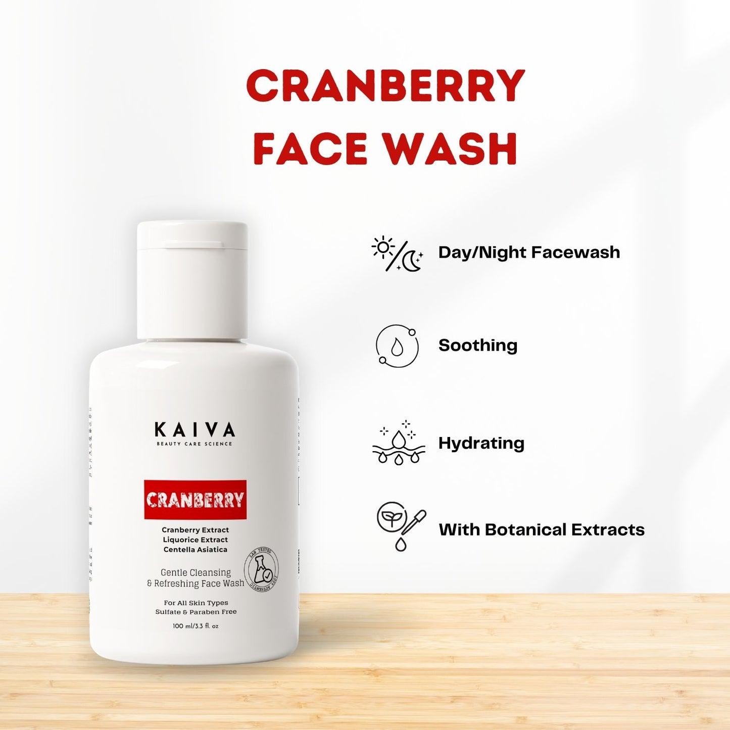 Cranberry Face wash | Age Defying Face Wash | Sulfate & Paraben Free – 100 ml