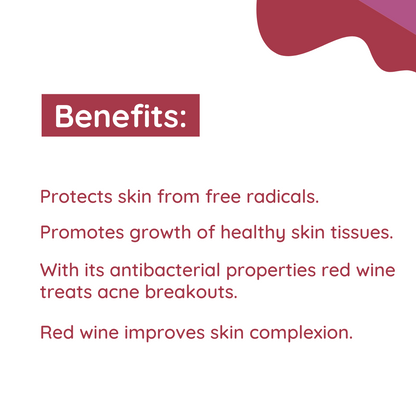 Red Wine Face Crème Gel | Anti-Ageing & Anti-Wrinkle properties| 100 gm