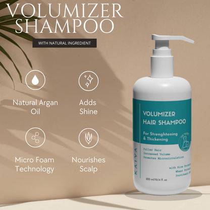 Volumizer Shampoo for Hair Strengthening and Volume | Sulfate & Paraben Free – 300 ml