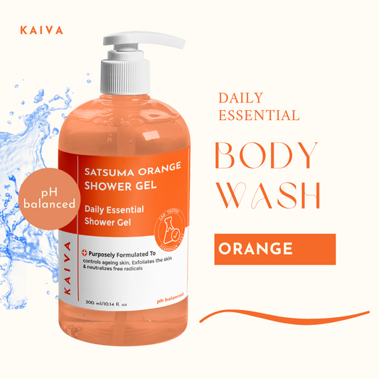 Satsuma Orange Shower Gel | For Women & Men | Sulphates & Paraben Free – 300 ml