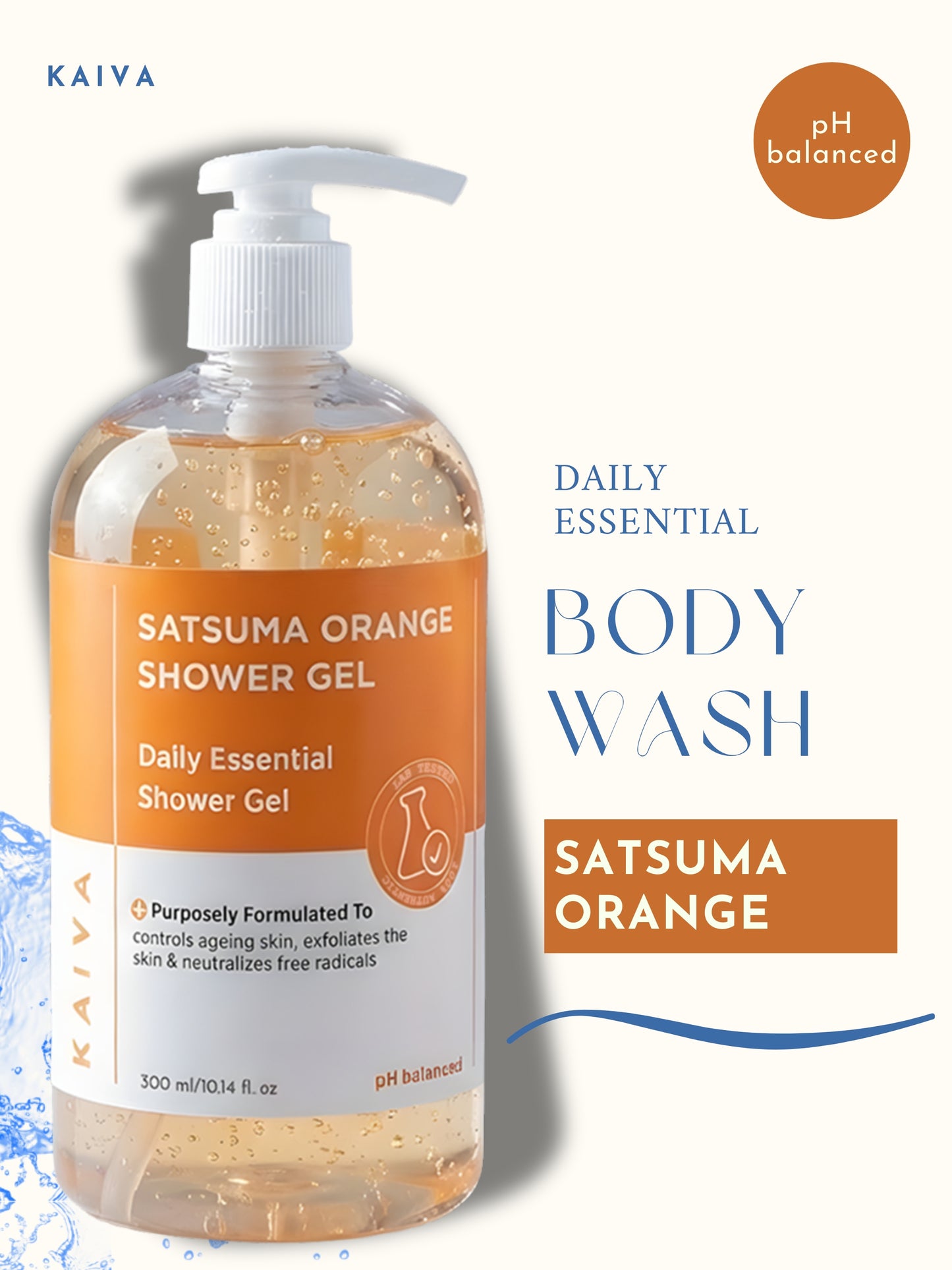 Satsuma Orange Shower Gel | Sulfate & Paraben Free