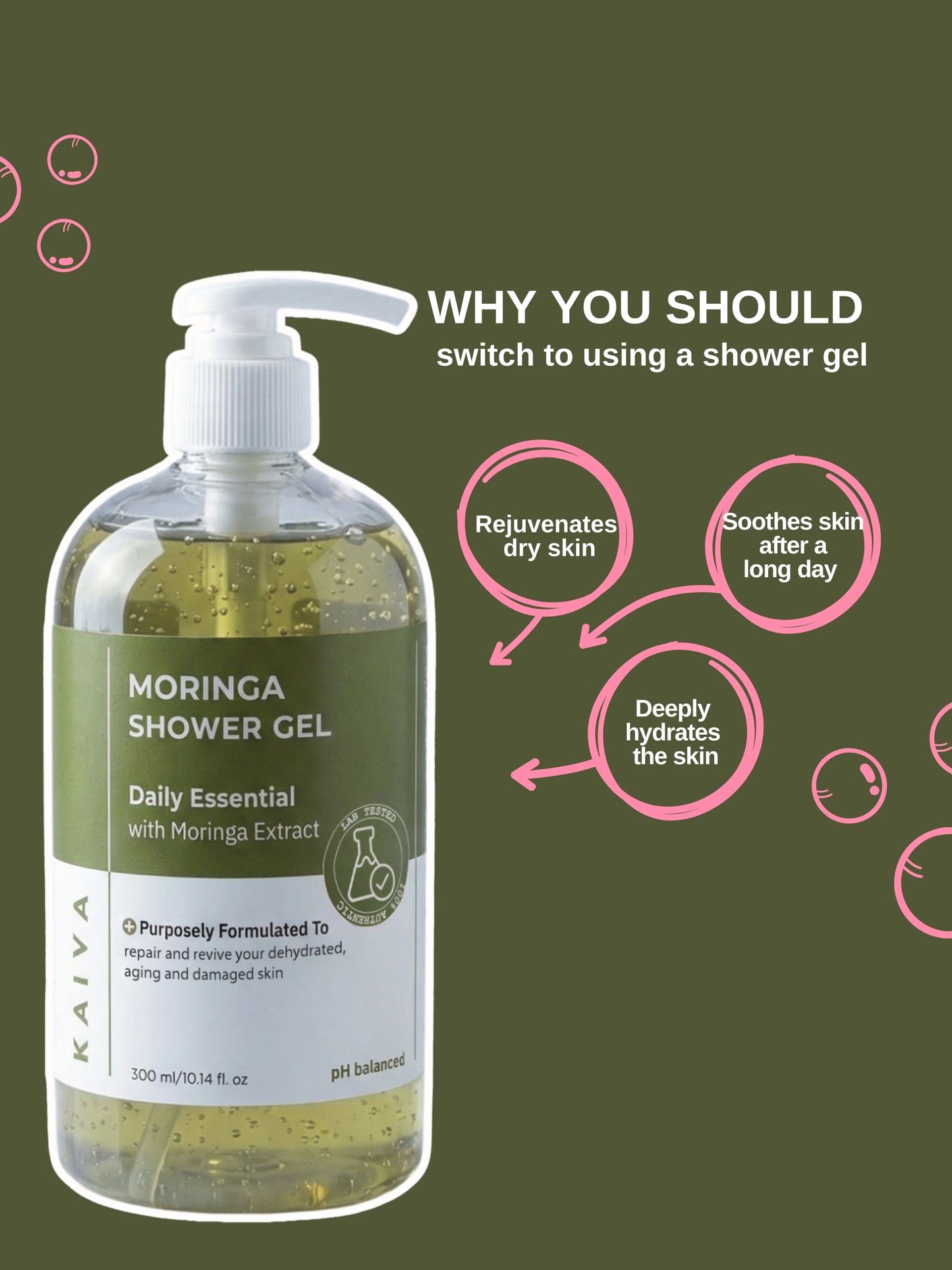 Wanderer Moringa Shower Gel | Sulfate & Paraben Free