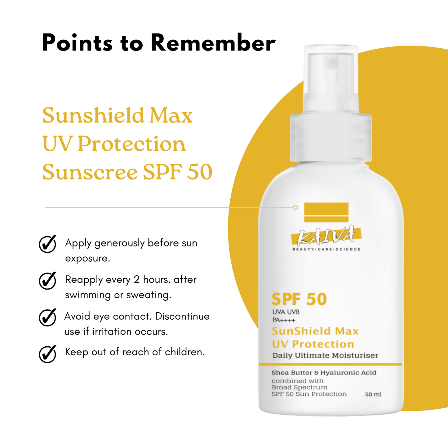 SunShield Max SPF50 Sunscreen – Advanced Sun Protection