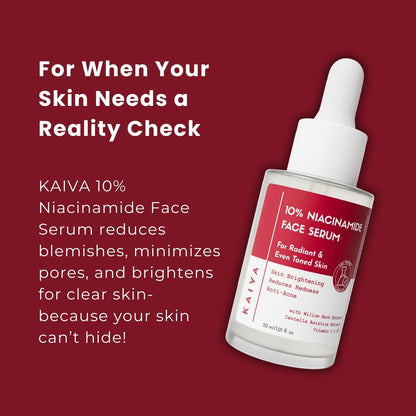 10% Niacinamide Face Serum with Vitamin C and Centella Asiatica (cica) | 30 ml