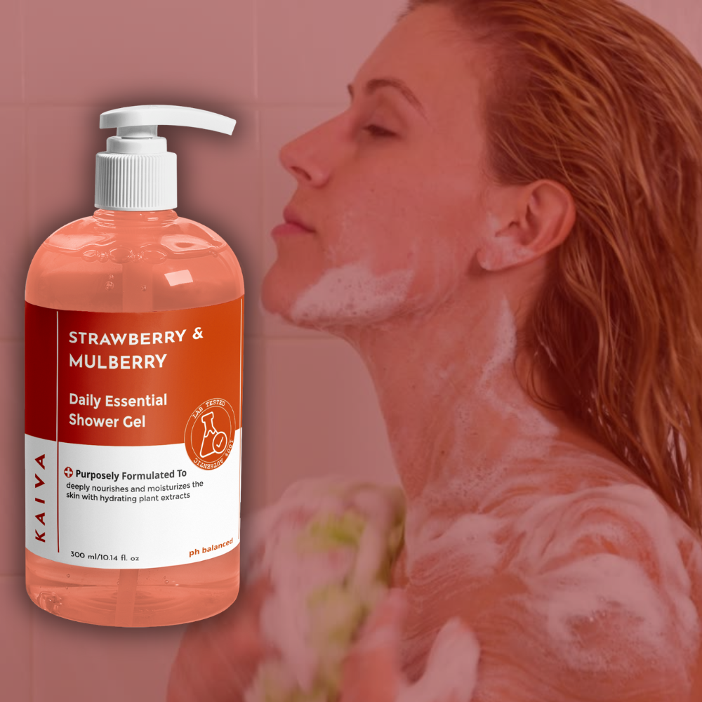 Strawberry & Mulberry Shower Gel | For Women & Men | Sulphates & Paraben Free – 300 ml