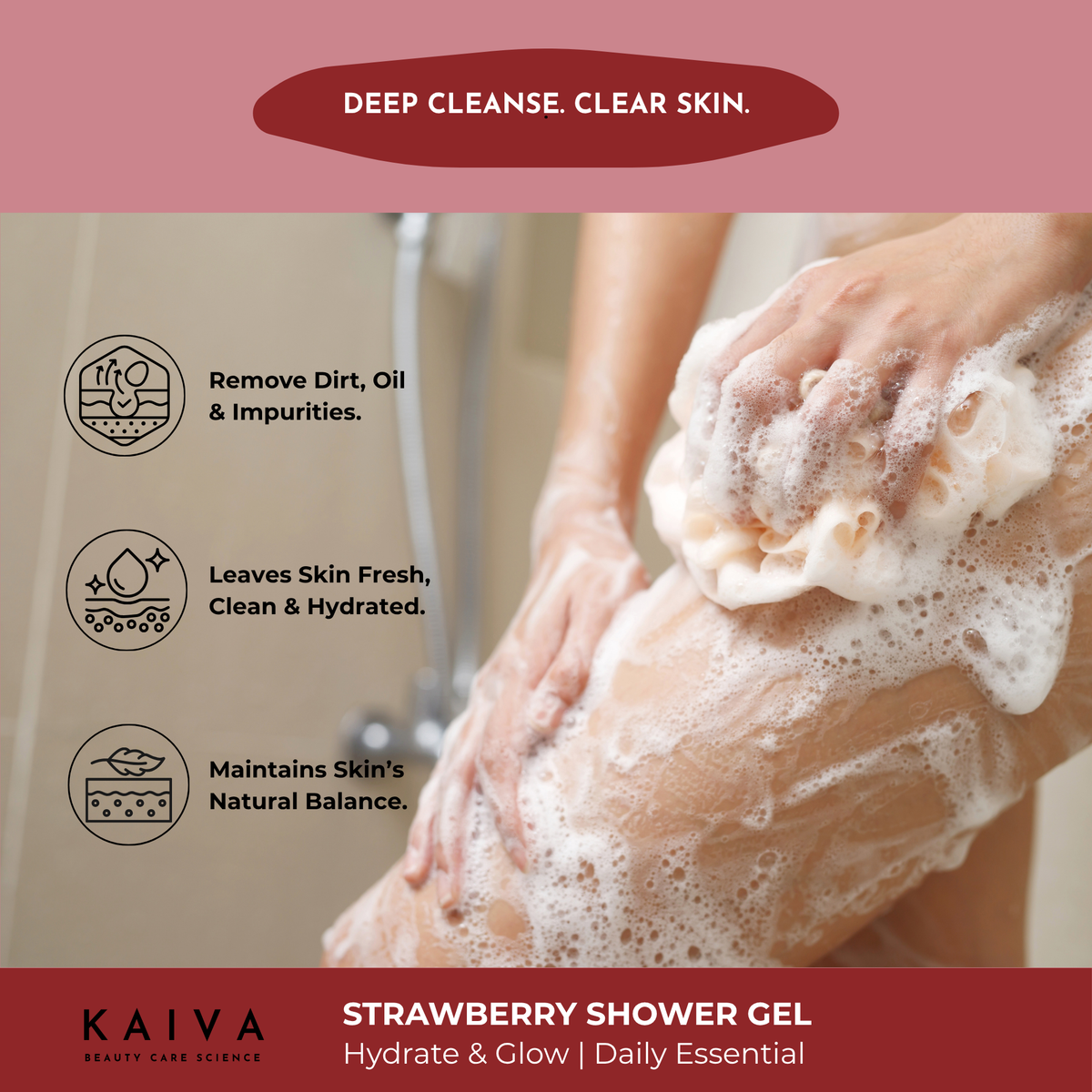 Strawberry & Mulberry Shower Gel | Sulfates & Paraben Free