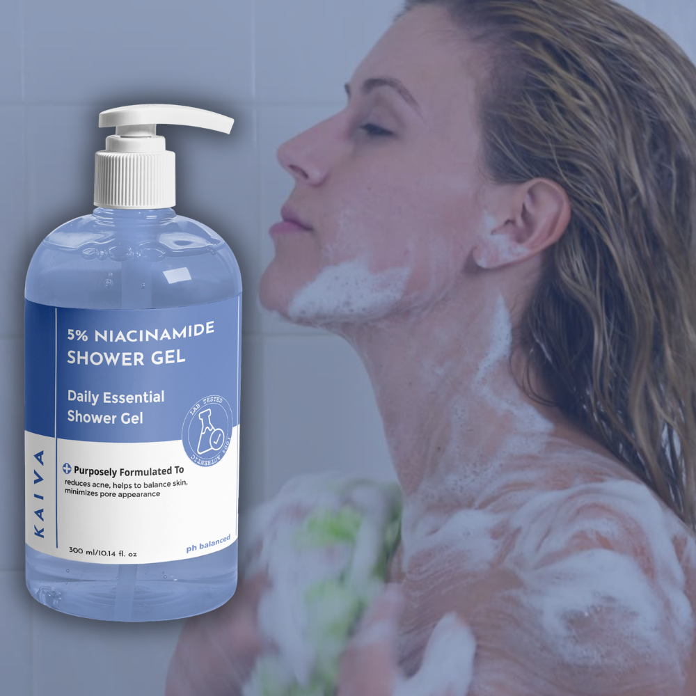 Niacinamide Shower Gel | Sulphate & Paraben Free | For Women & Men - 300 ml