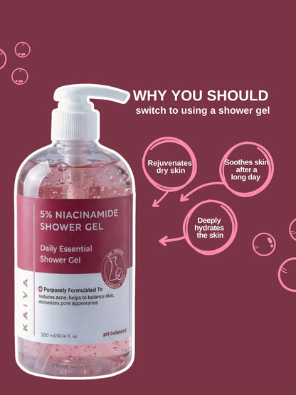 Niacinamide Shower Gel | Sulfate & Paraben Free