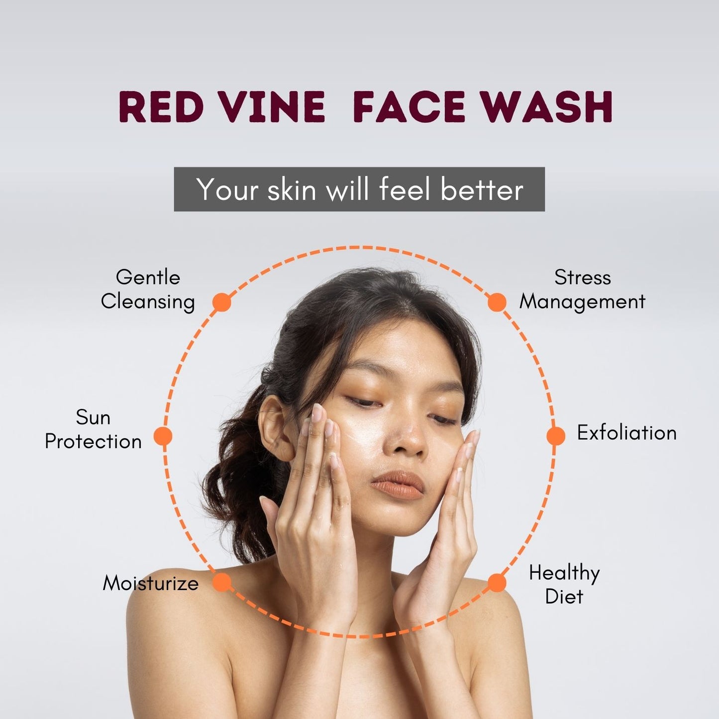 Red Vine Face Wash with Vitamin C & Mulberry Extract - 100 ml