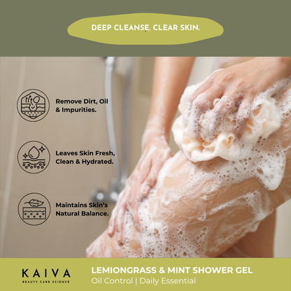 Lemongrass & Mint Shower Gel | Sulfate & Paraben Free