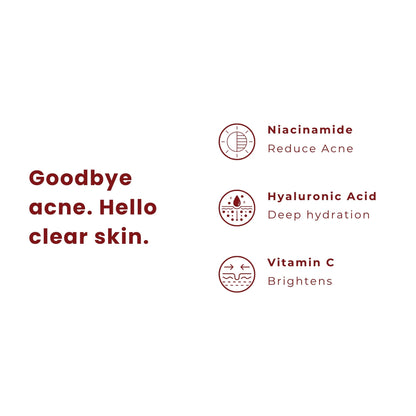 KAIVA 3% Niacinamide Face Cleanser & 10% Niacinamide Face Serum Combo