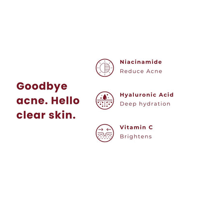 10% Niacinamide Face Serum with Vitamin C and Centella Asiatica (cica) | 30 ml