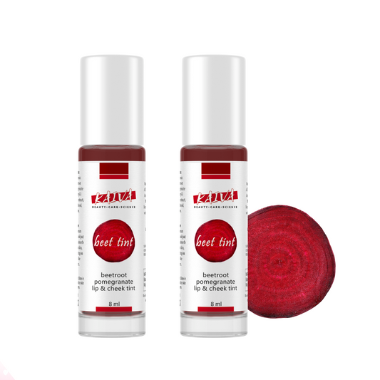 KAIVA Beetroot Roll-on Tint, Water Based Cheeks Tint, Natural and Organic - 8 ml (Pack of 2)