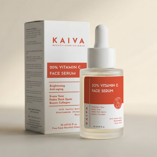 20% Vitamin C Face Serum | Skin Brightening with Niacinamide, Lactic acid & Kojic acid | 30 ml